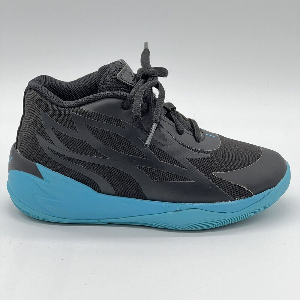Puma LaMelo MB.02 Phenom Toddler Size 11C Shoes Black Blue Basketball‎ Sneakers